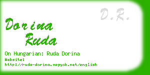 dorina ruda business card